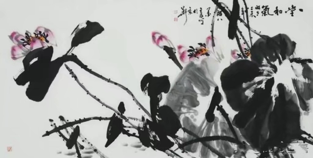 墨韵荷香:著名画家墨豪大写意水墨荷花作品赏析