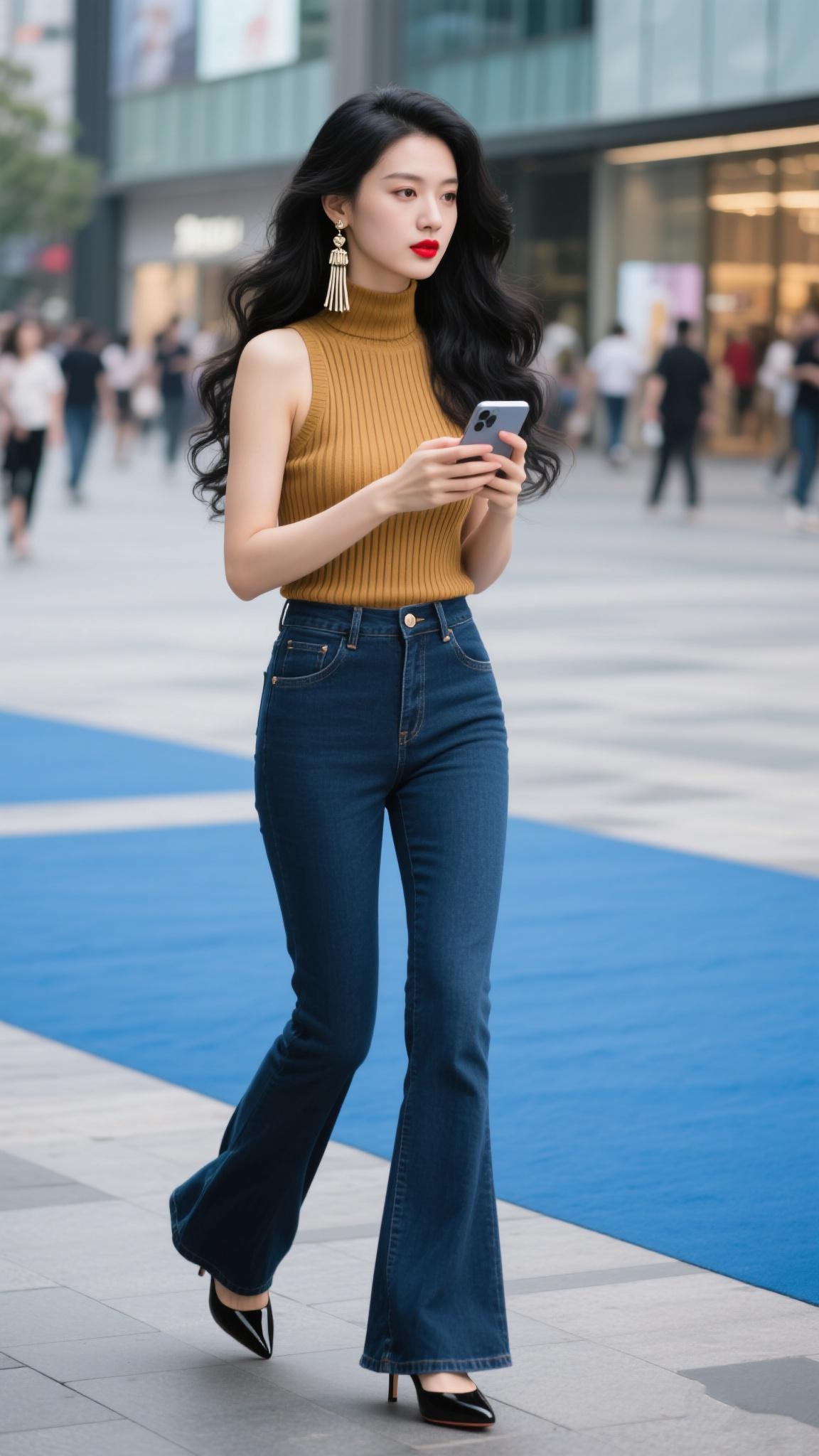 宝子们,今天逛街碰到一位超迷人的小姐姐!