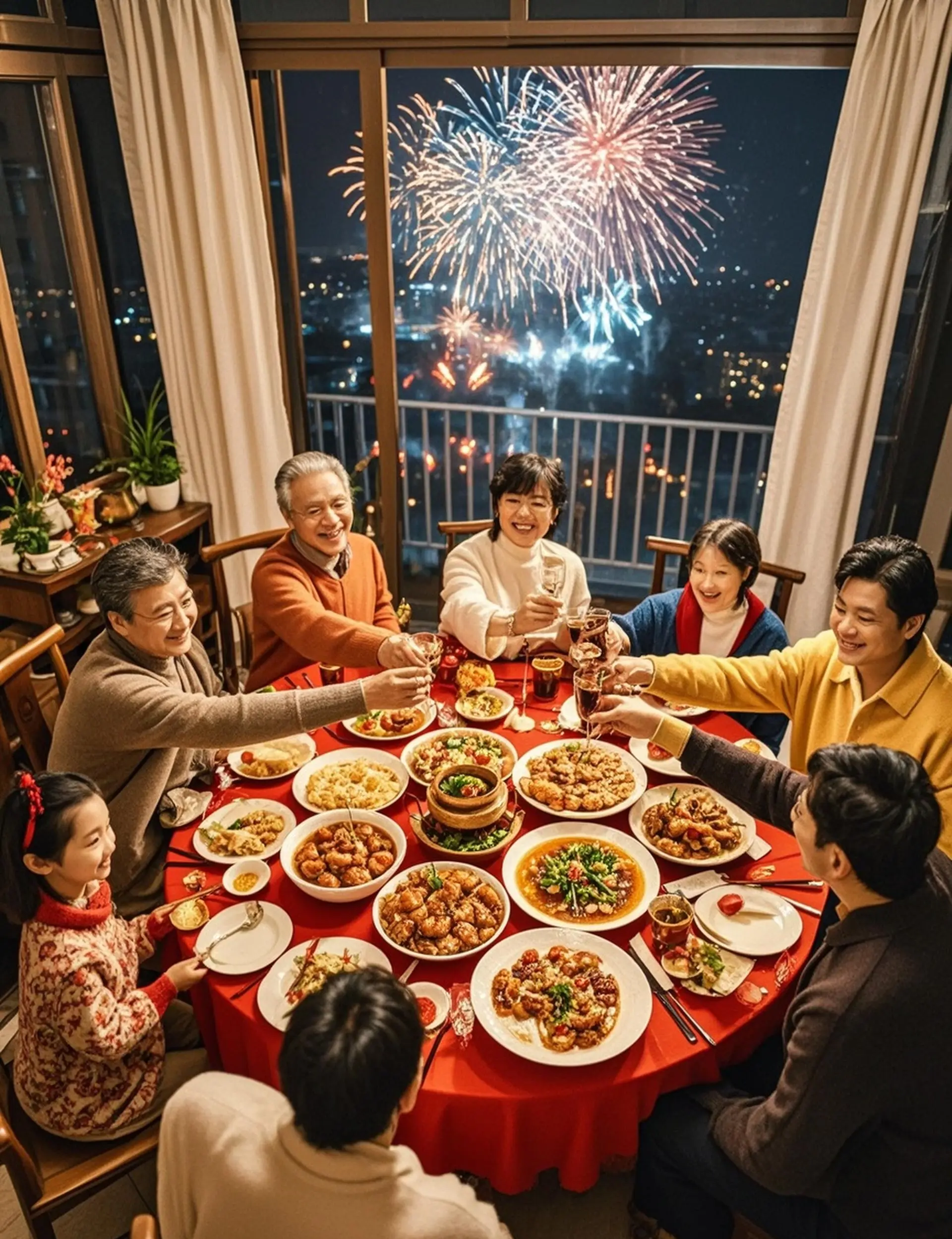 年夜团圆饭,烟火暖人间! #年夜饭