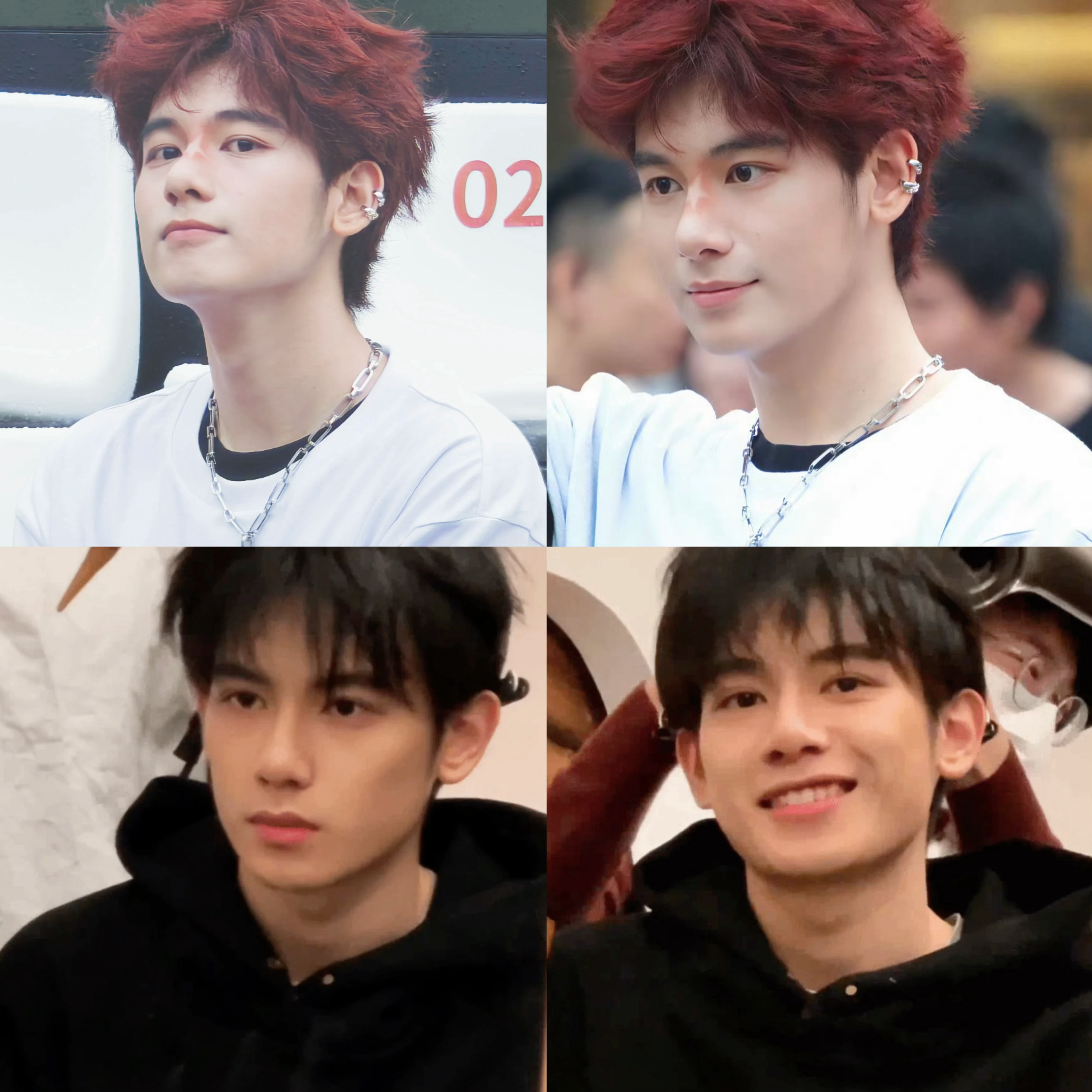 胡先煦你让我有点陌生了,美式红发卷毛撕漫男,头发茂密的像假发!