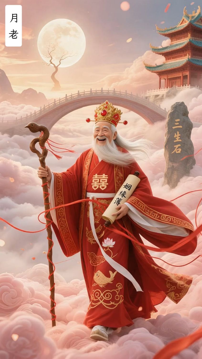 求姻缘:月老,合和二仙