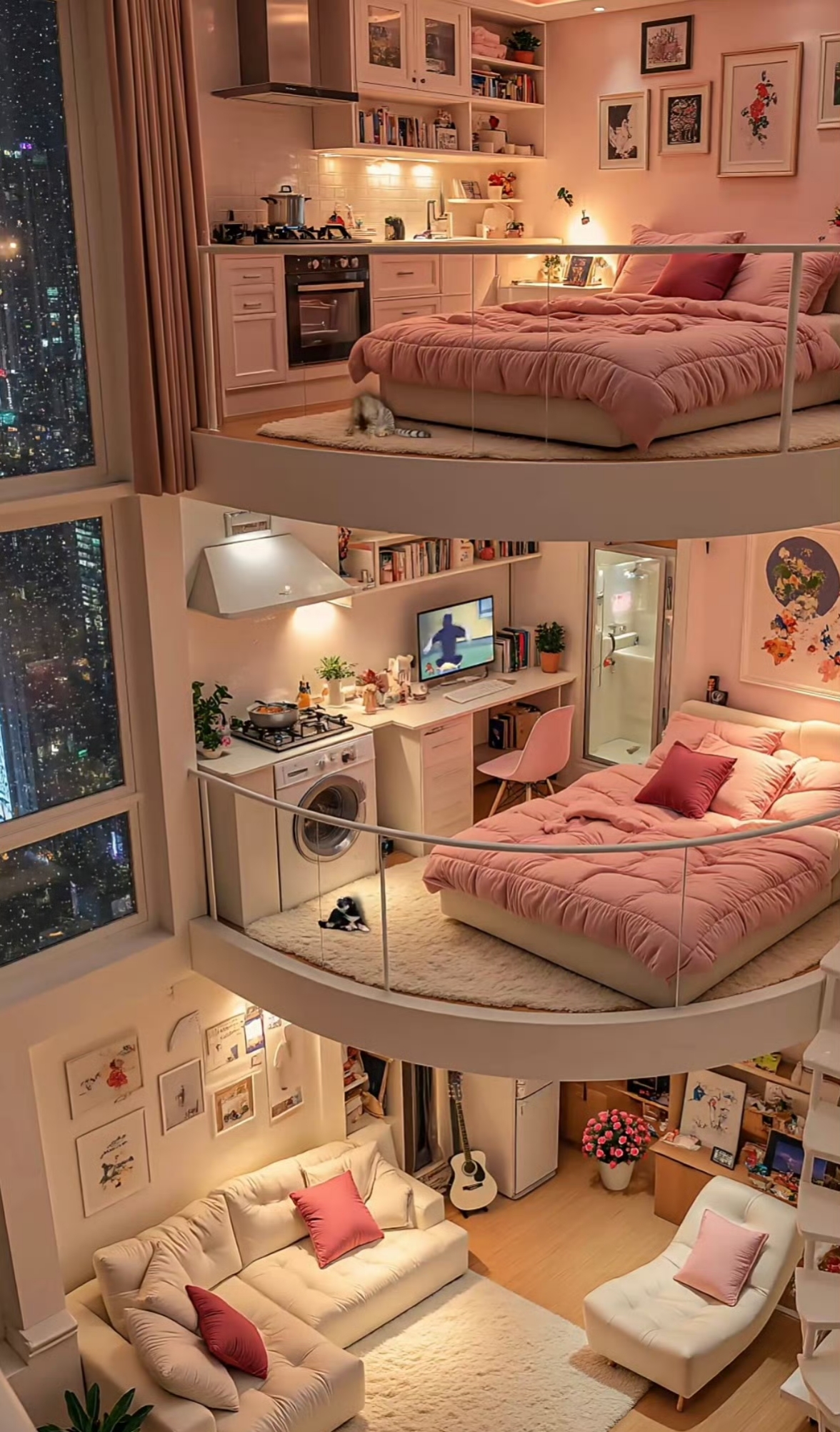 这样的三层卧室 你想住哪一层