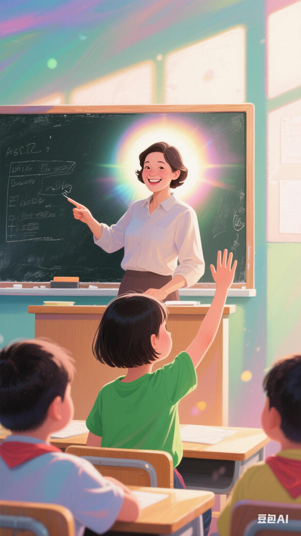 让孩子在教育的滋养下绽放独特光 教书育人图片素材教书育人图片尊师