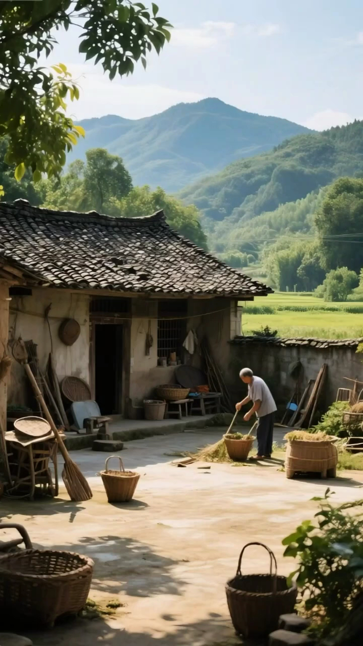 农村破旧的老房子也是世外桃源 #童年回忆