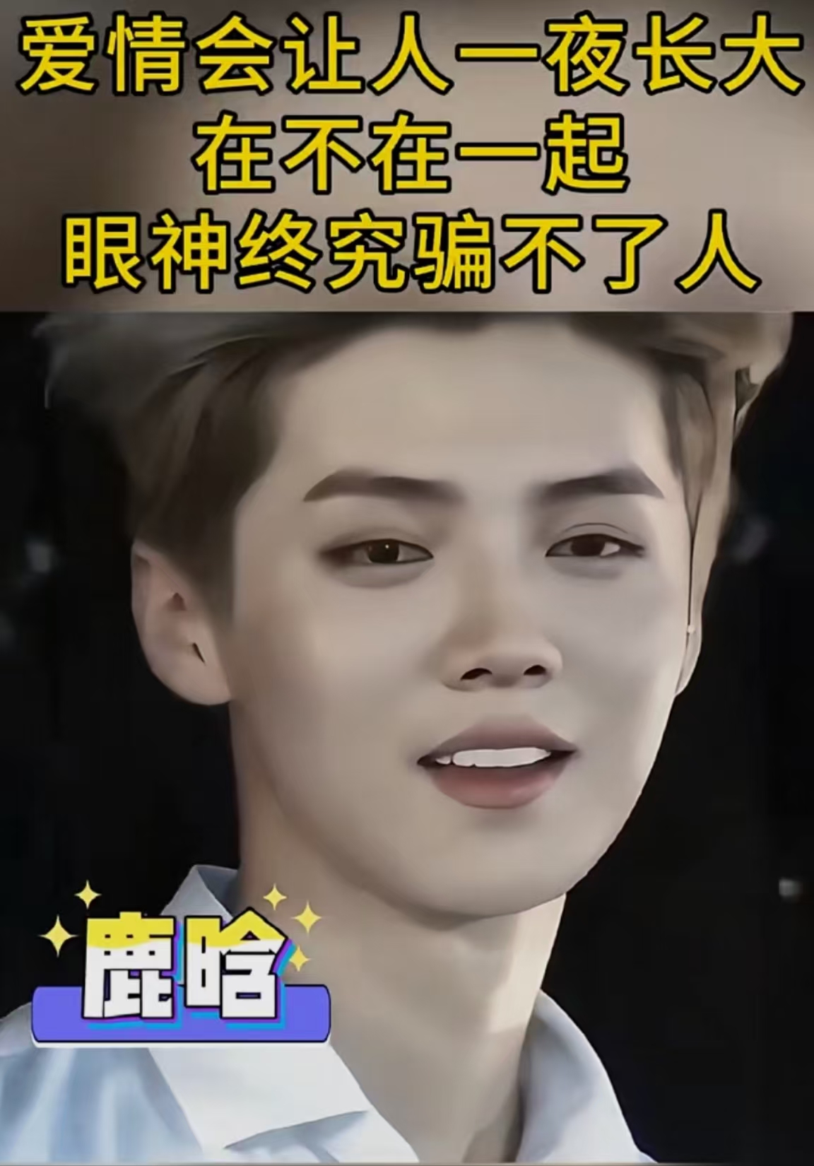 鹿晗四巡演唱会的舞台上粉丝们既激动又心疼
