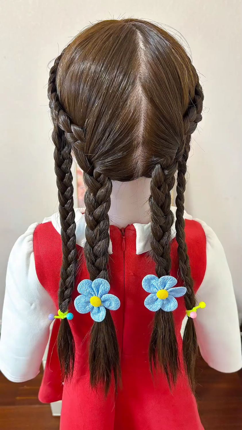 过年编发,麻花辫扎法,简单又好看#儿童编发