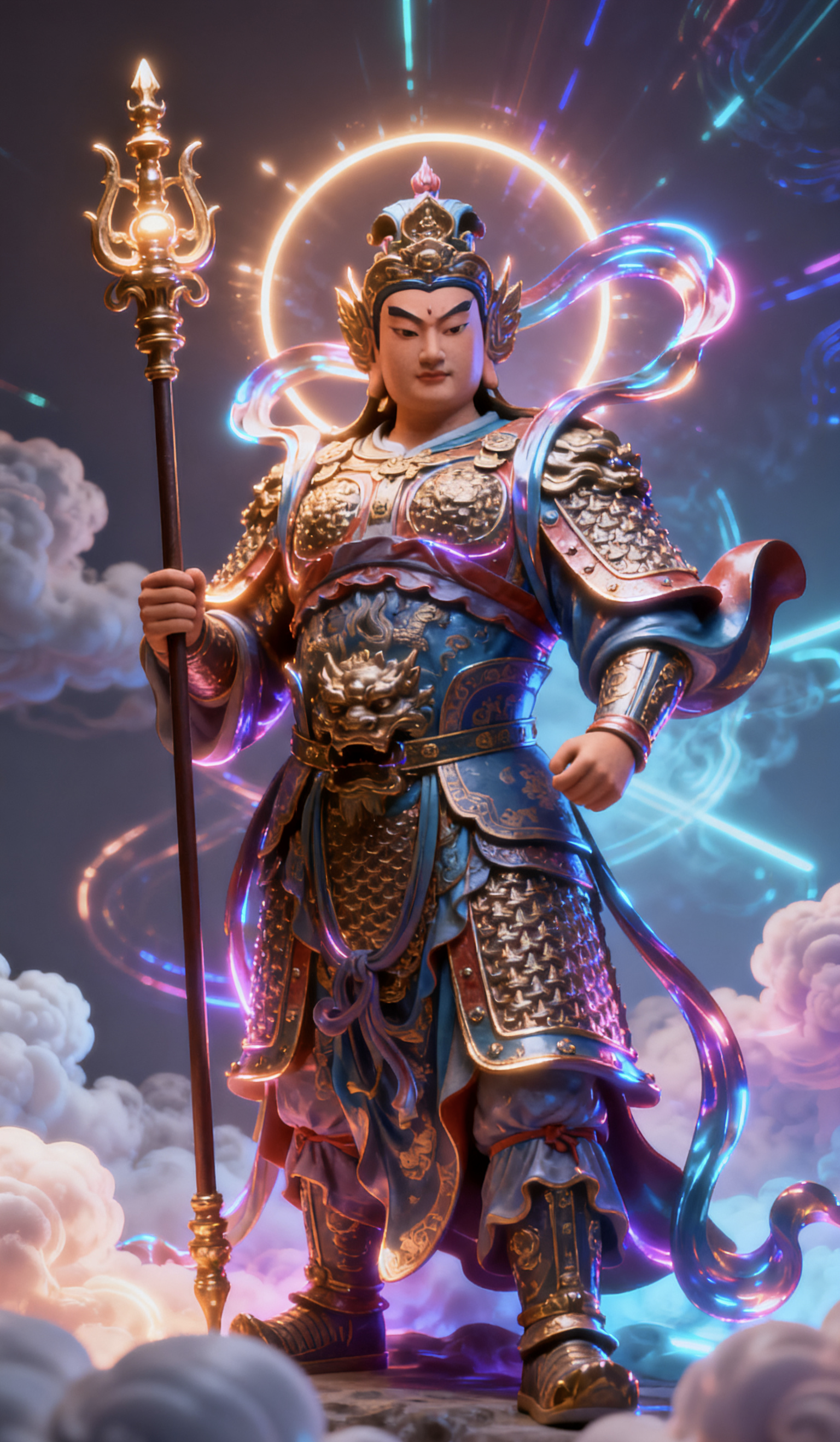 当信仰遇见3d科技,佛教神祇壁纸,炫酷与庄严完美融合