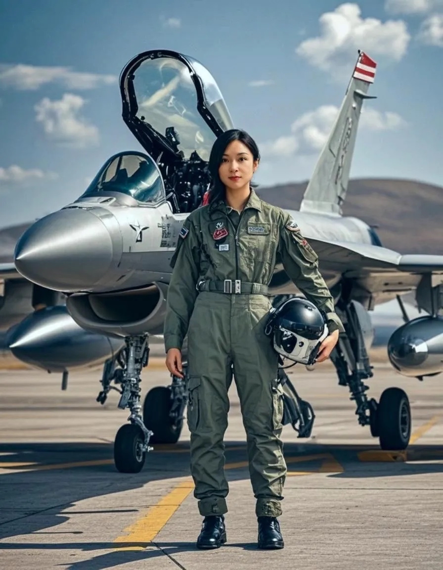 蓝天美女飞行员 ,是歼20就更帅了