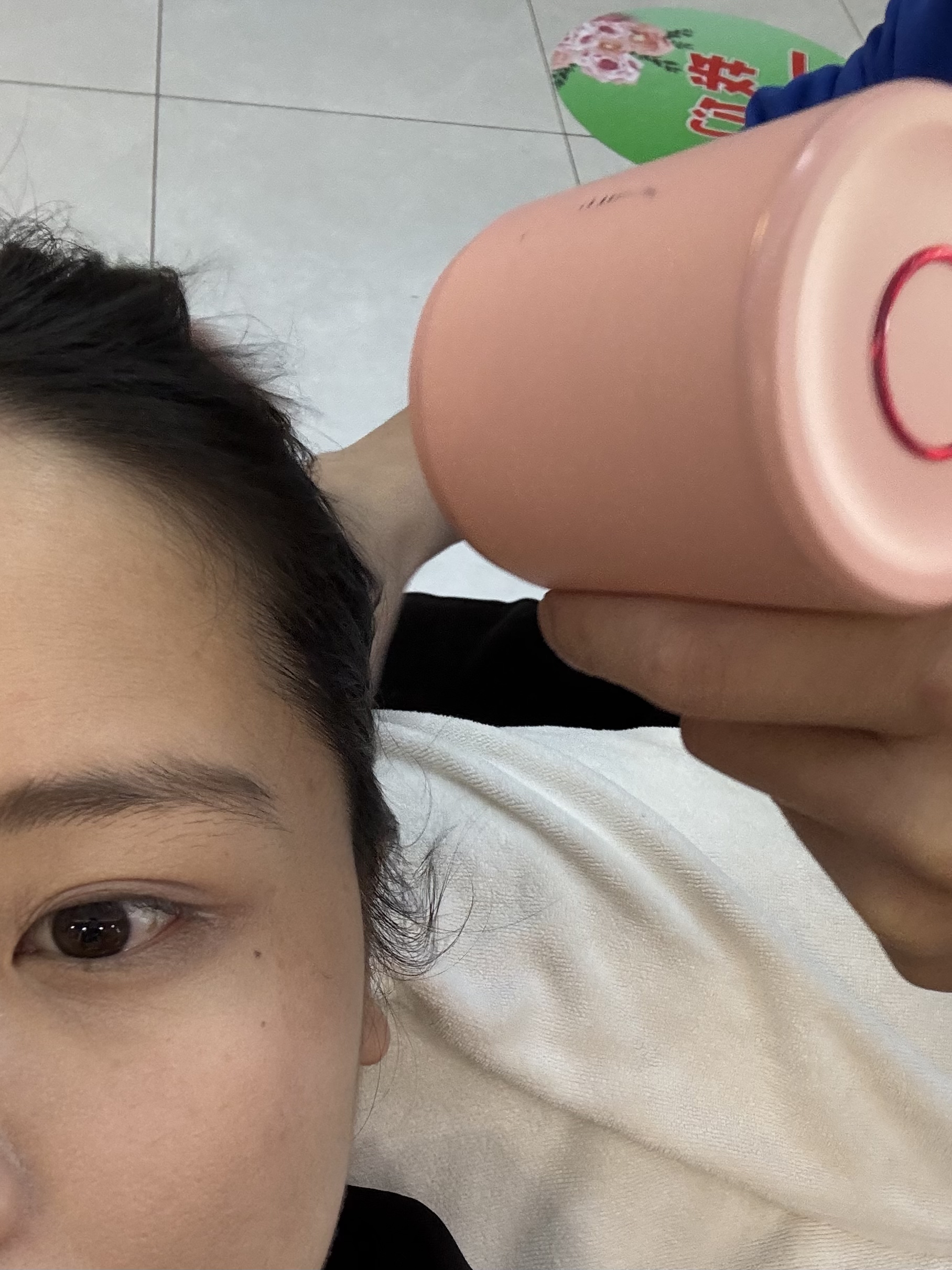 做完我的头发像丝绸般顺滑