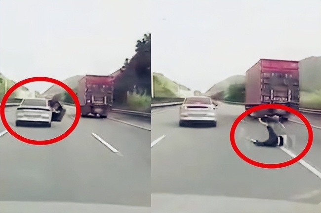 小车高速行驶途中女子跳车,安全警钟需长鸣