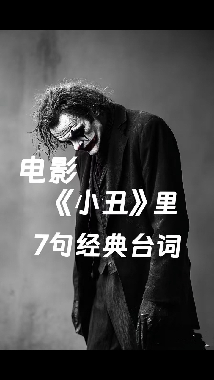 7句电影《小丑》里的经典台词