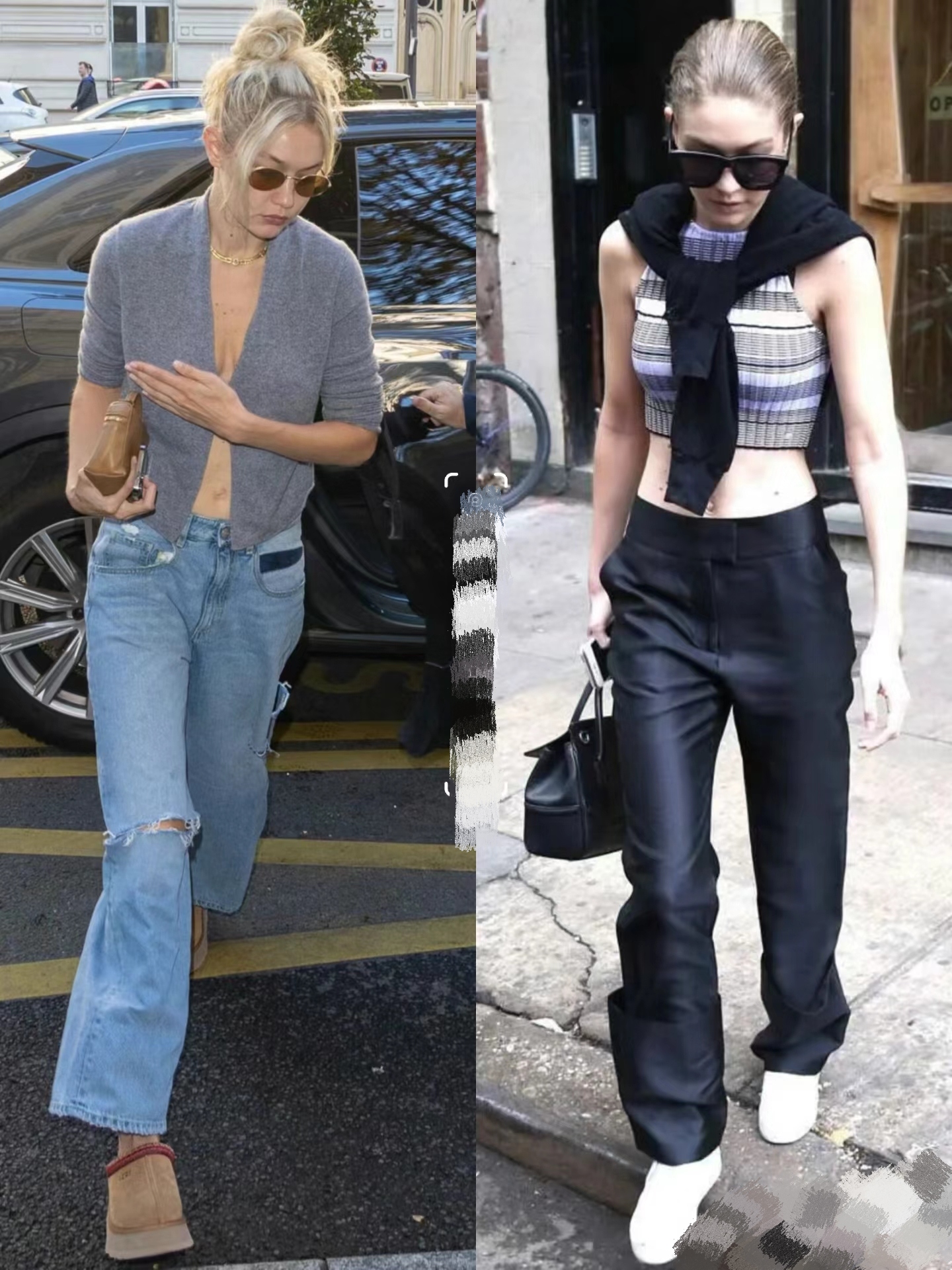 gigi hadid早期街拍合辑