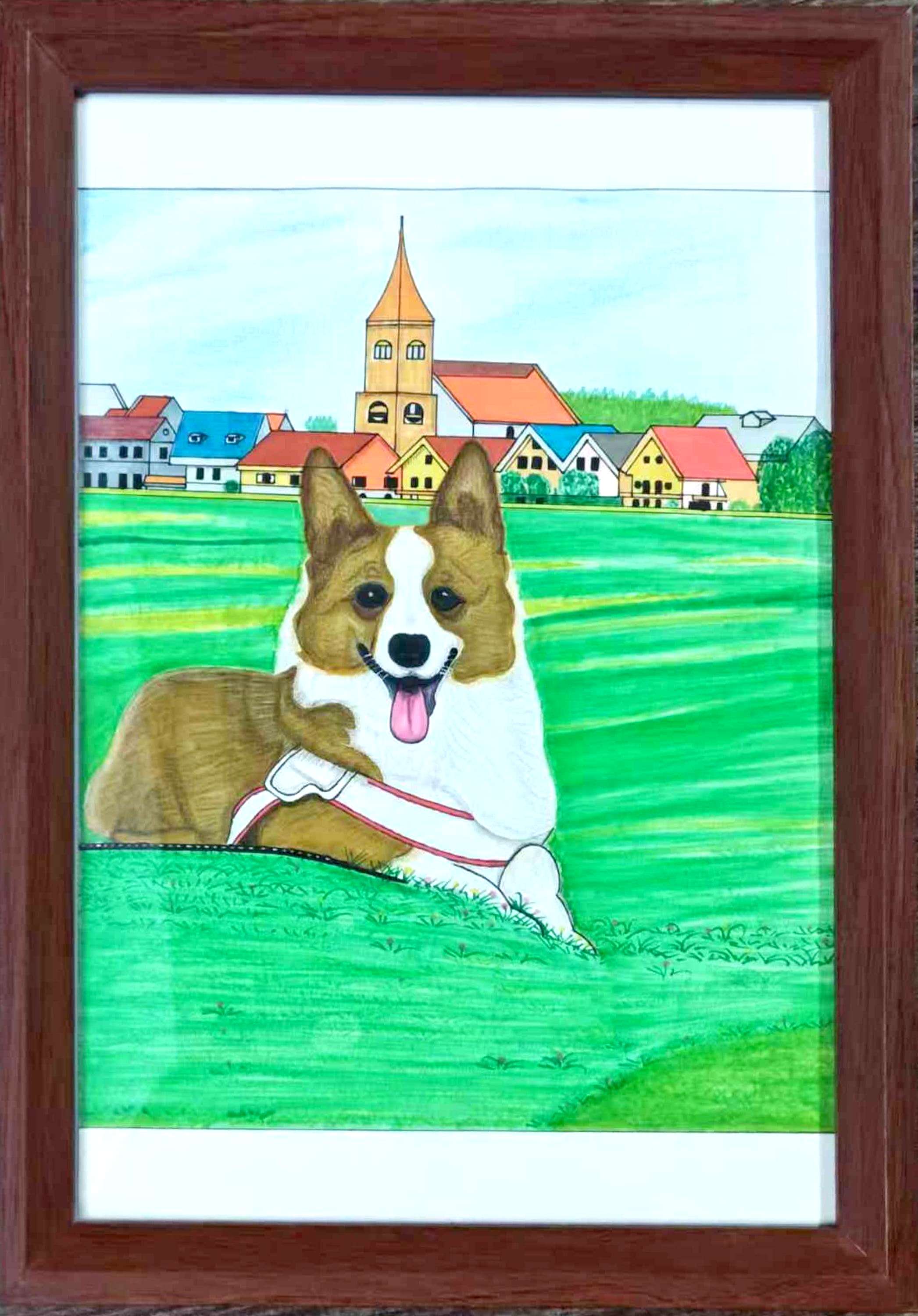 马克笔插画复杂