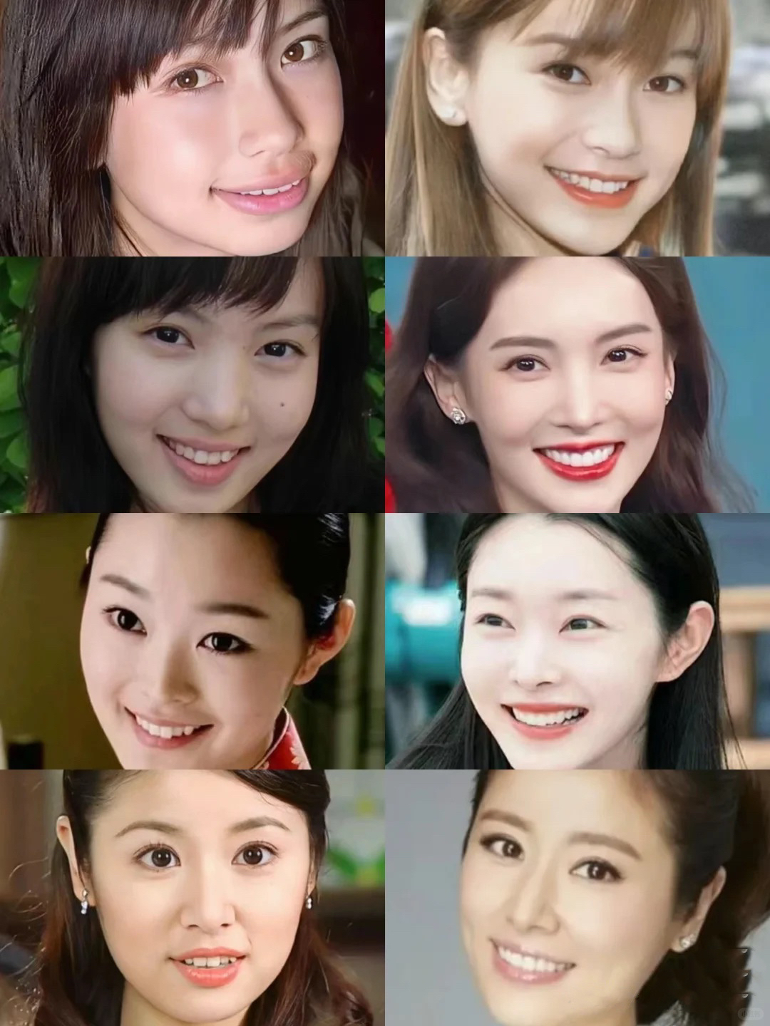 10个女星10个都动了它 看了很多明星整牙前,整牙后的对 
