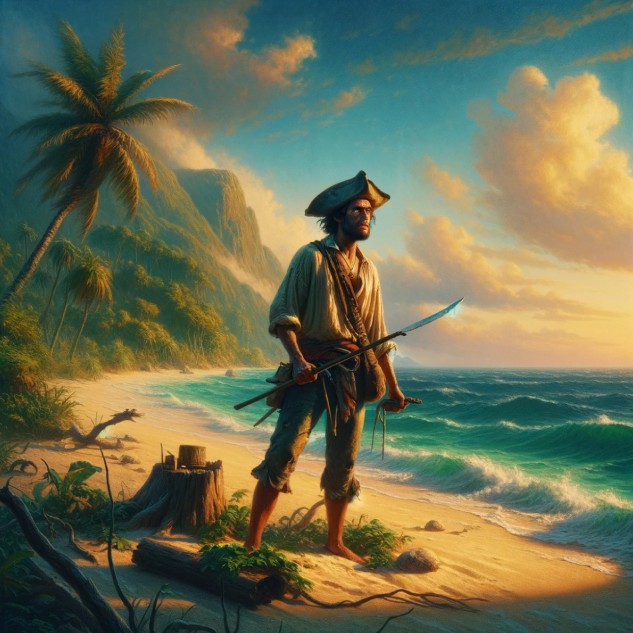 一人一生一岛,绝境不绝望:鲁滨逊热血荒岛