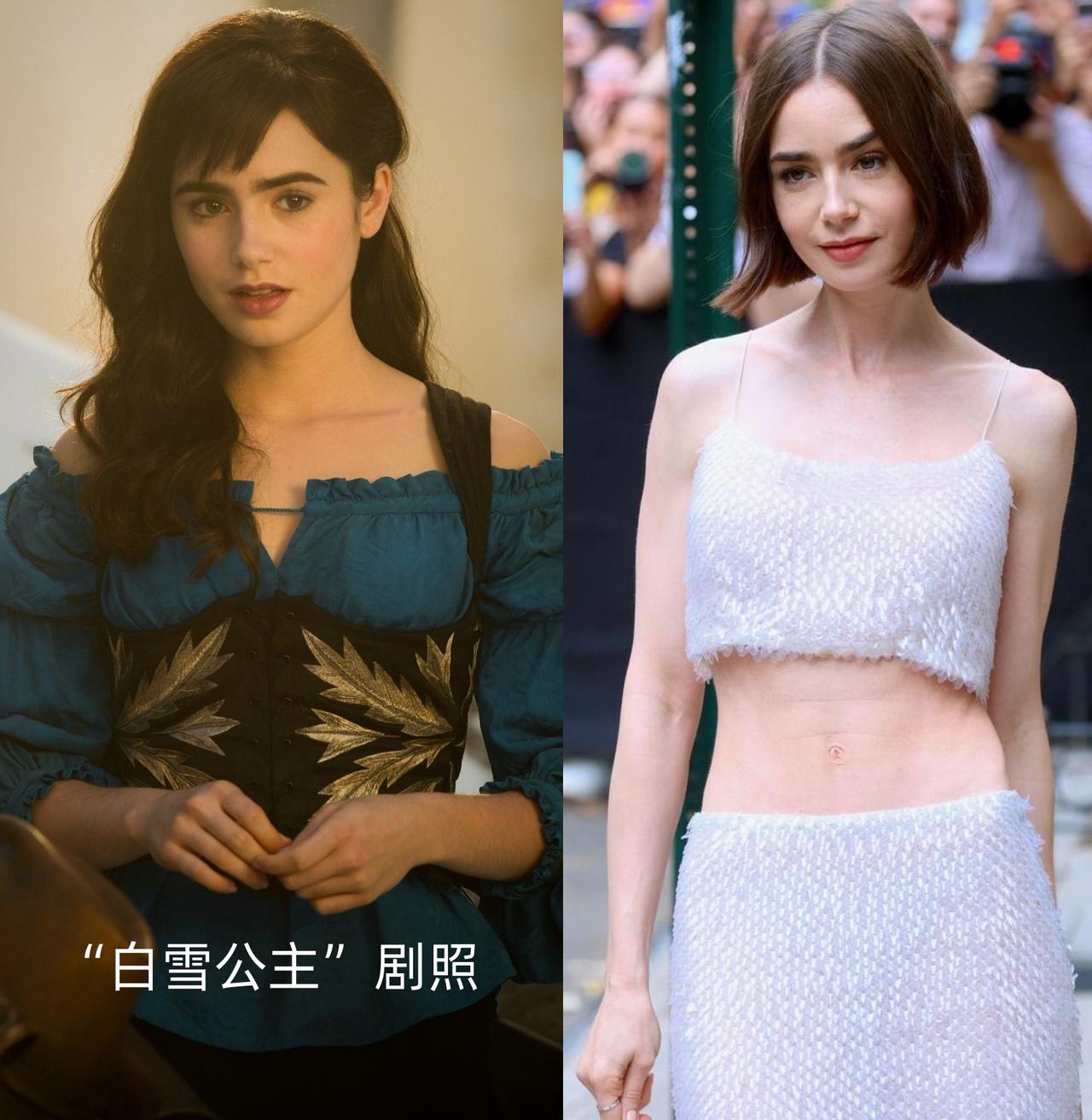 36岁莉莉·柯林斯这纸片腹肌看得人揪心