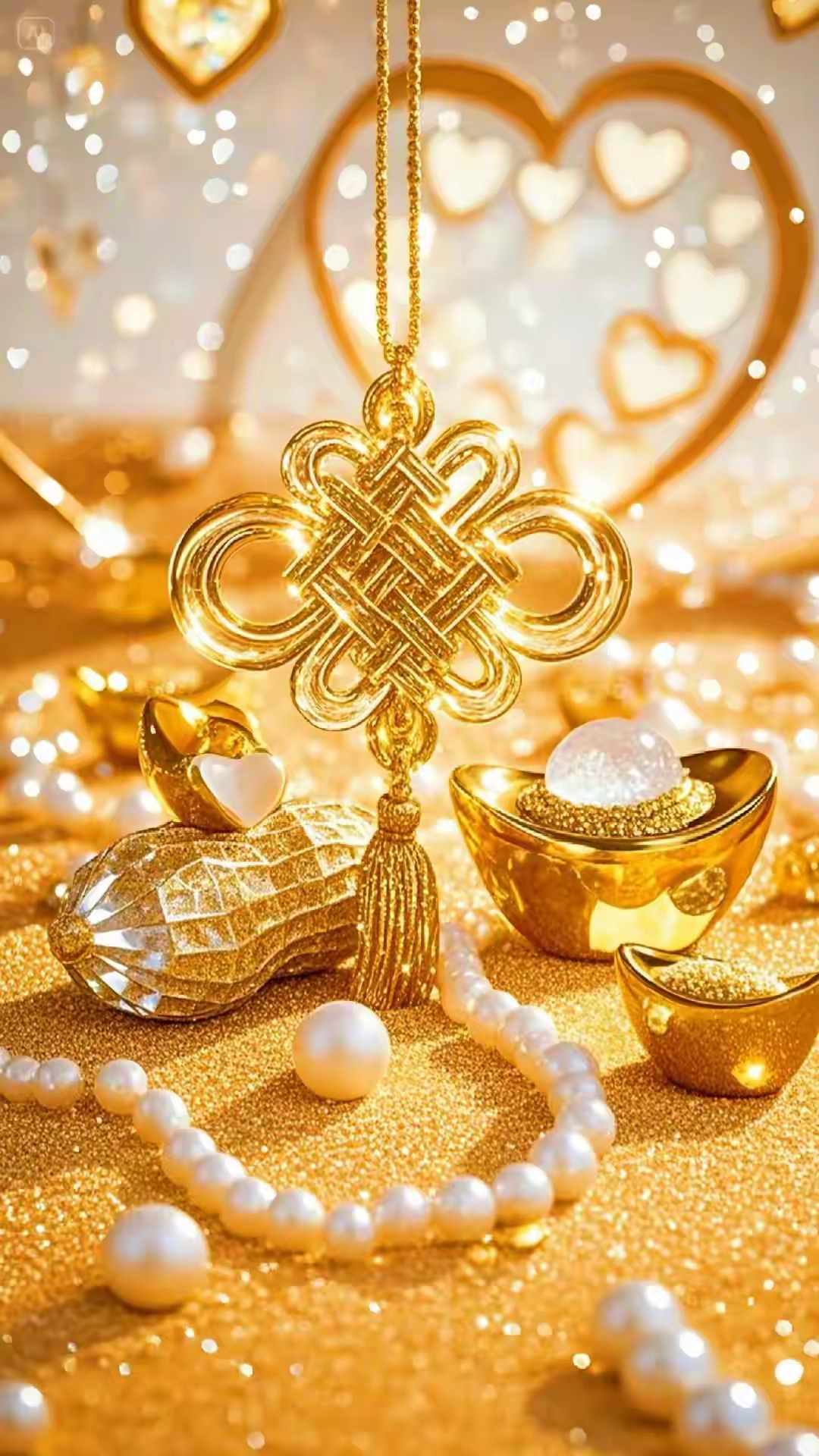 金色招财壁纸来啦