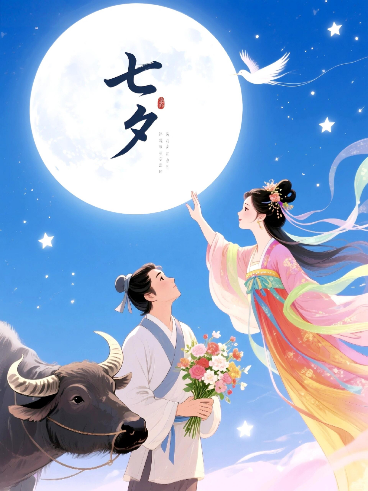 2025七夕情人节祝福图片壁纸,七夕快乐!