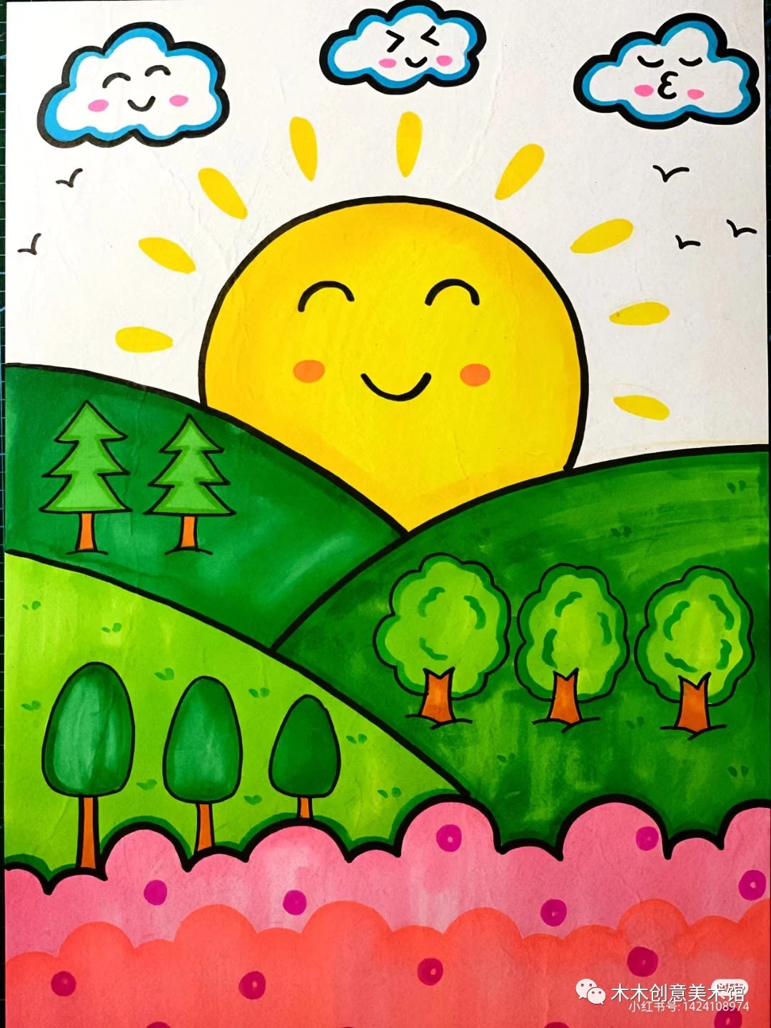 超全!植树节儿童范画,手抄报,黑板报