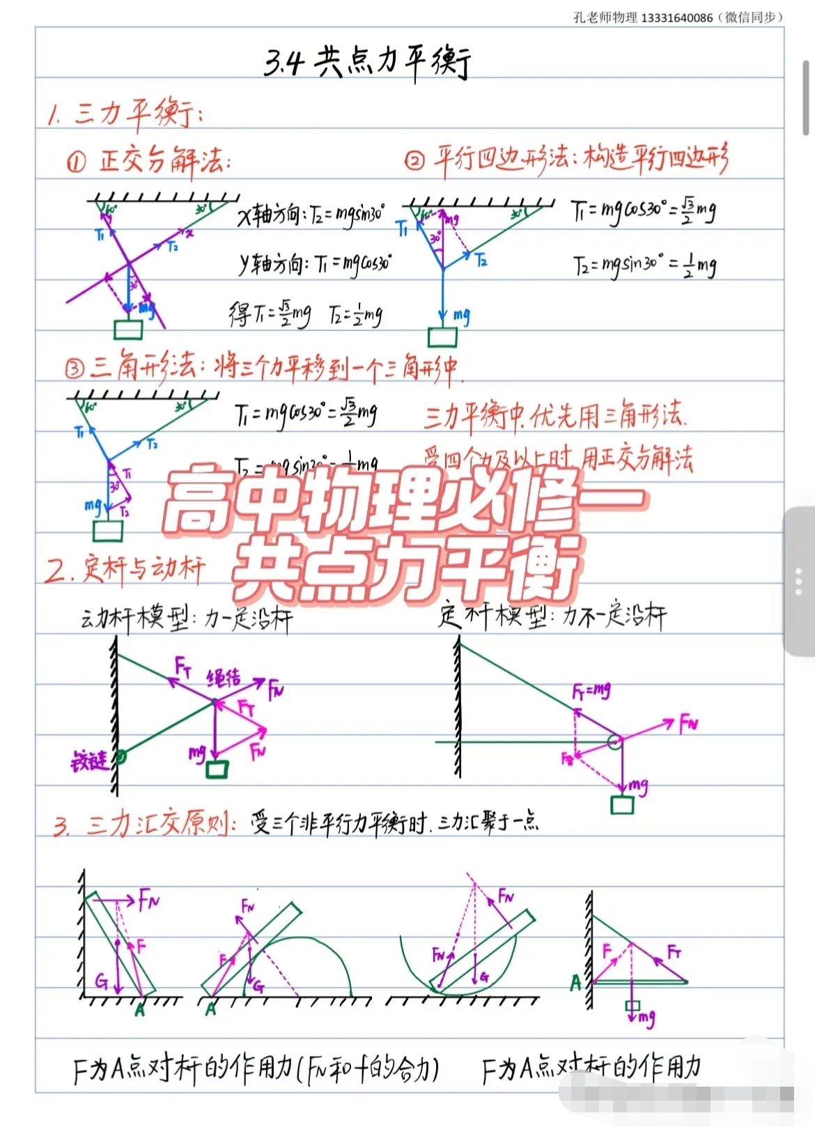 高中物理力经典题型(高中物理力学经典题型)  第2张