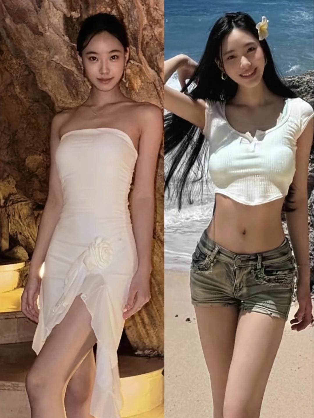 再看小s女儿小小年纪就穿得很成熟有种偷穿大人衣服装性感的感觉