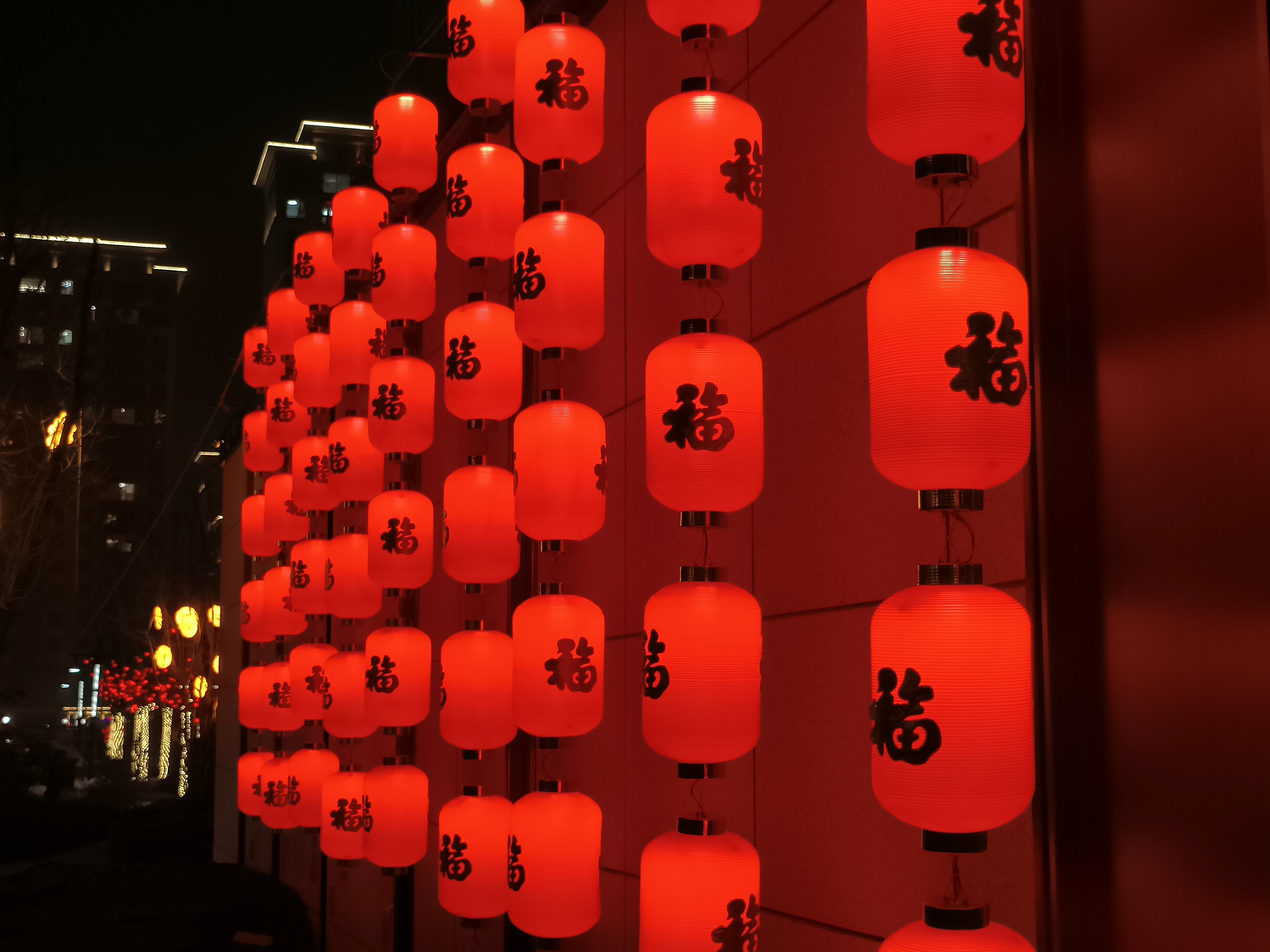 大红灯笼高高挂,红红火火过大年!