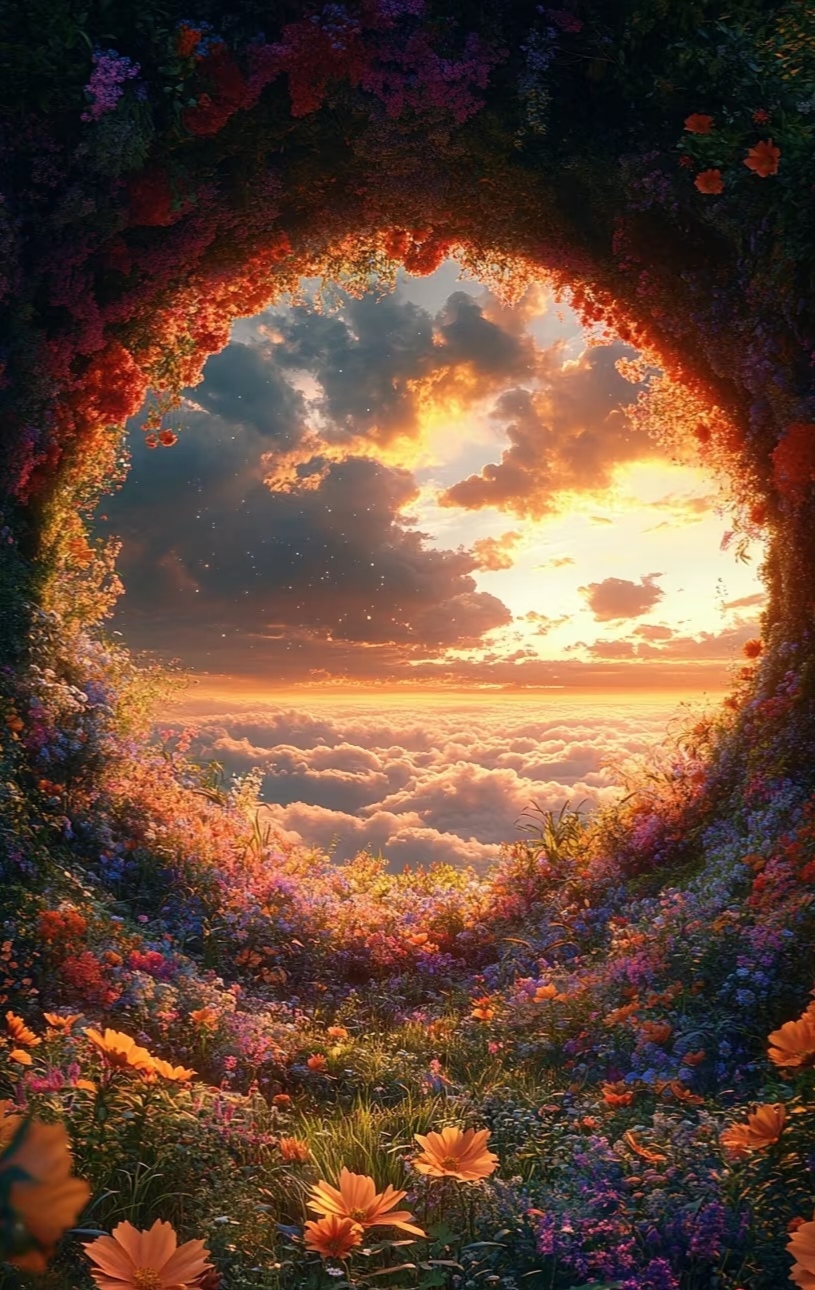 鲜艳的门外的世界背景图梦幻自然风景奇妙的世界背景图艳丽点的背景图