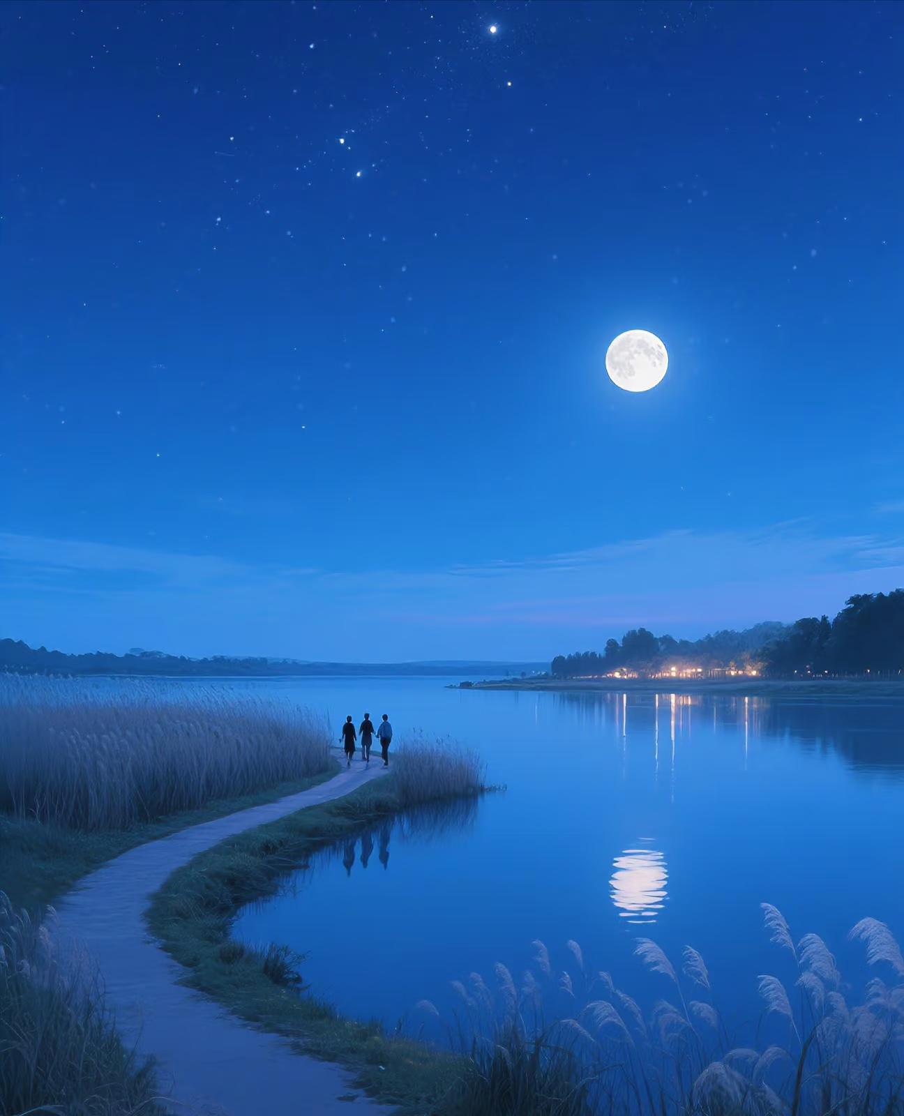 当夜幕降临,月光洒下,世界仿佛被披上一层梦幻薄纱