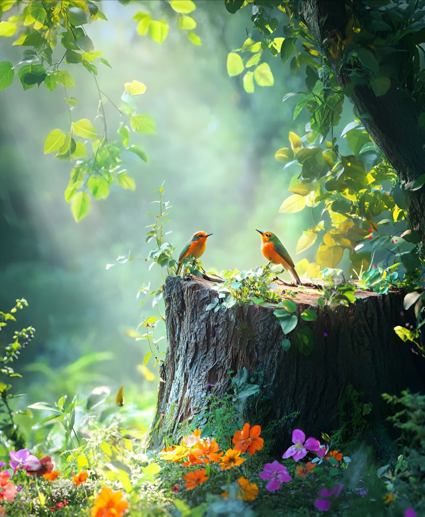 《林间小栖:聆听鸟儿的春日私语》   在这里,我们