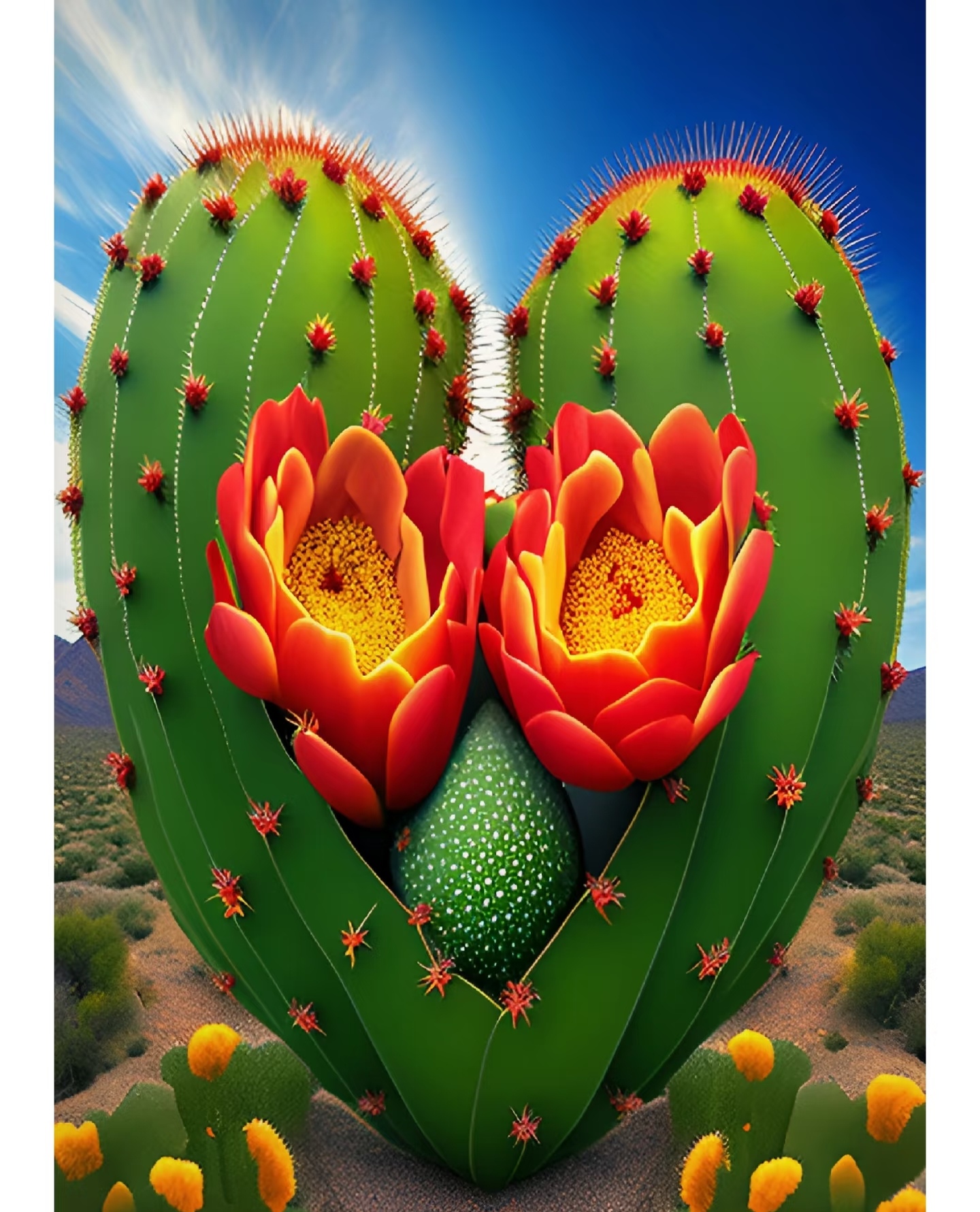 《仙人掌:沙漠中的浪漫之心》