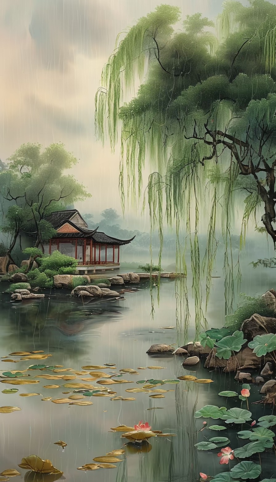 这组"雨打芭蕉"图让我想搬去江南当神仙 家人们!