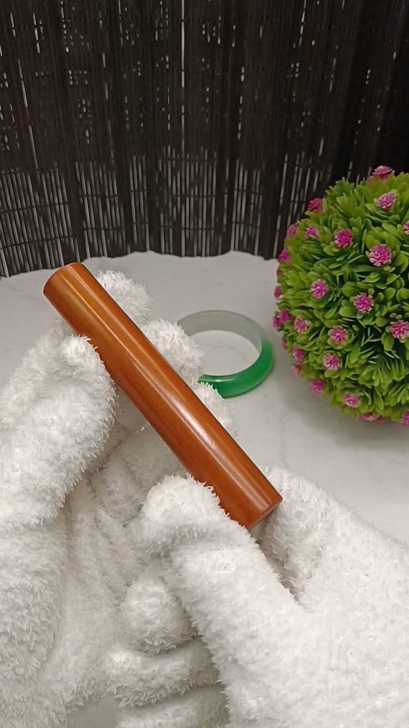 文玩实心竹怎么盘抛光亮 ?