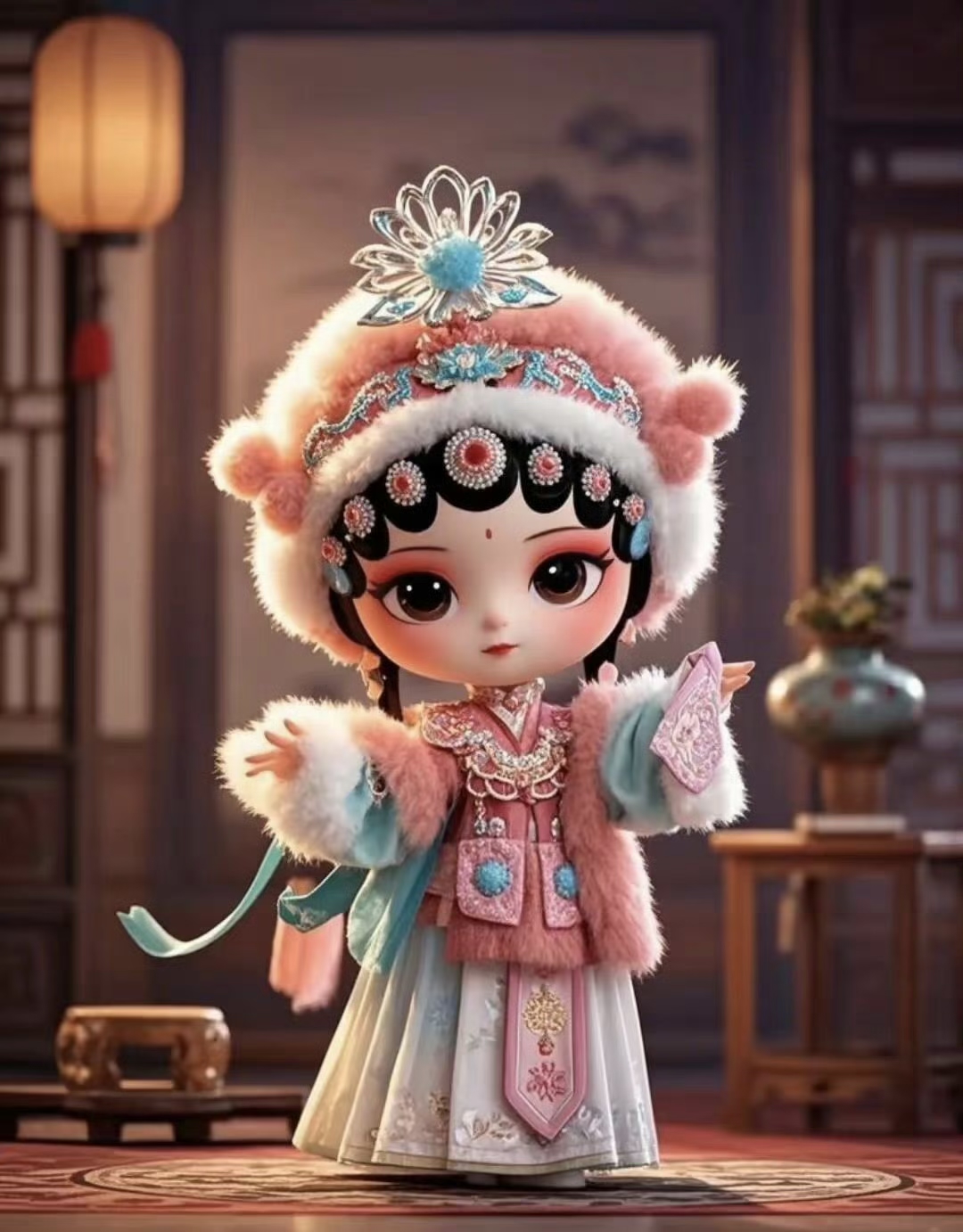 q版国潮戏曲京剧图