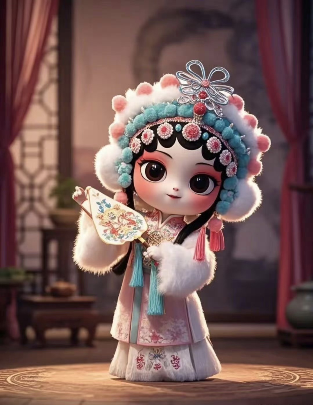 q版国潮戏曲京剧图