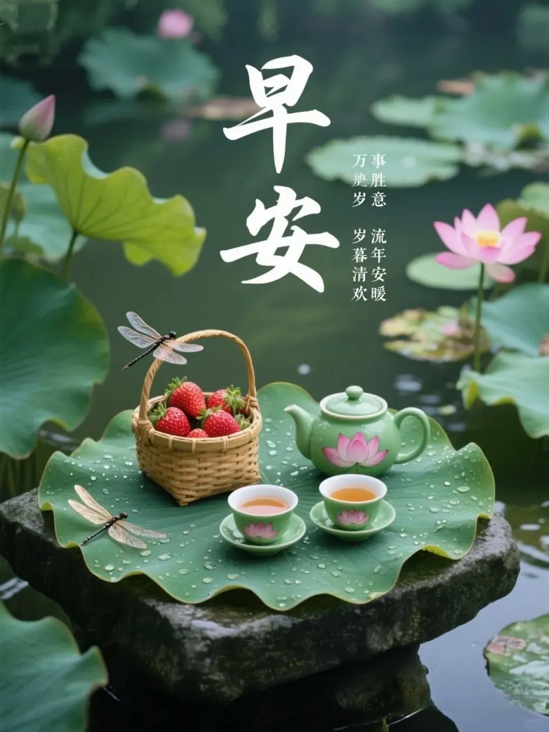 早上好唯美图片:晨光吉祥,新的一天,随遇,随喜,随安!