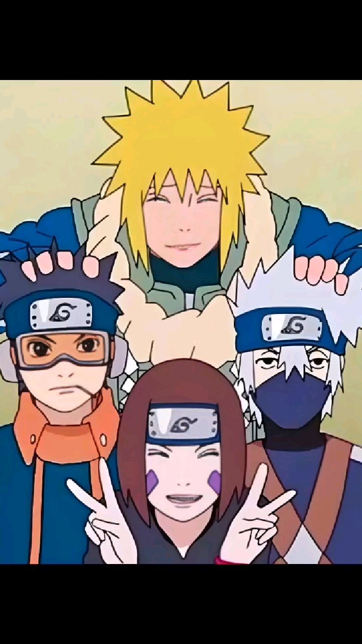 波风水门班成员:卡卡西,宇智波带土,野原琳