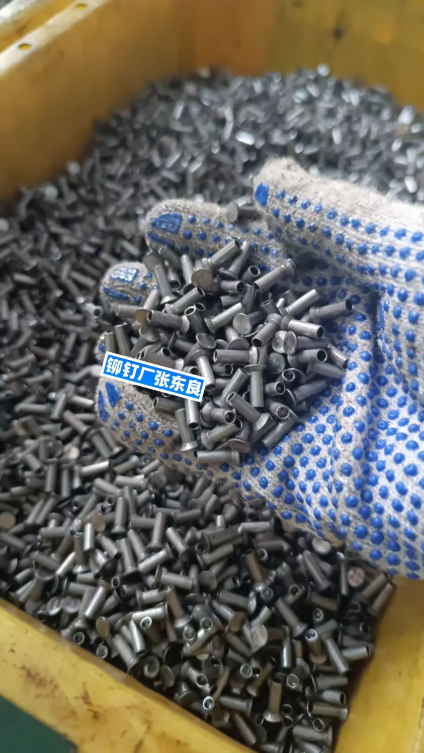 网上用户一记录工厂上班日常及生产情况沉头半空心铁铆钉厂张东良