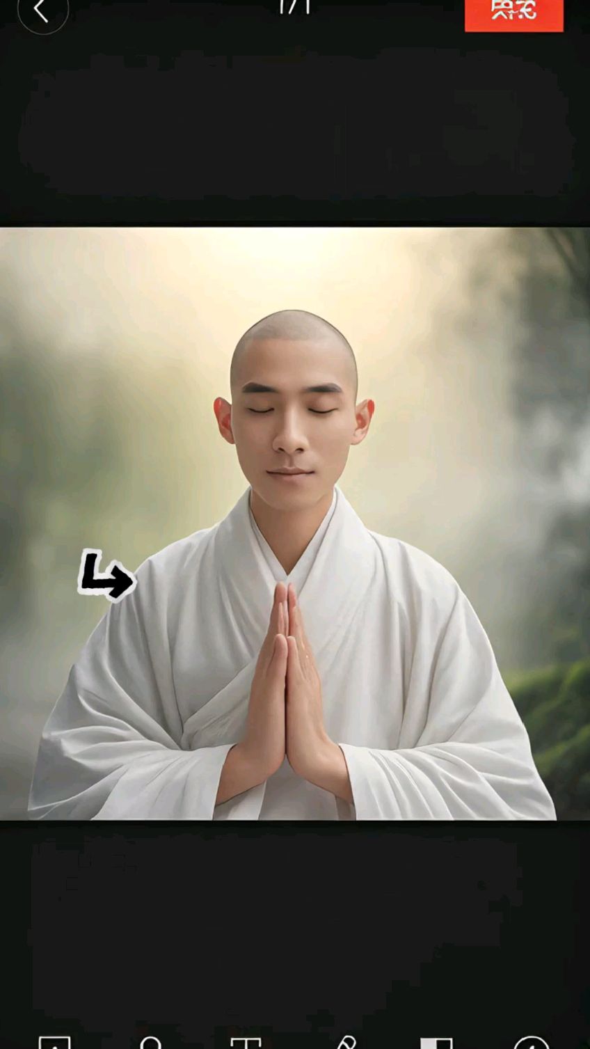 古风:俊俏小和尚