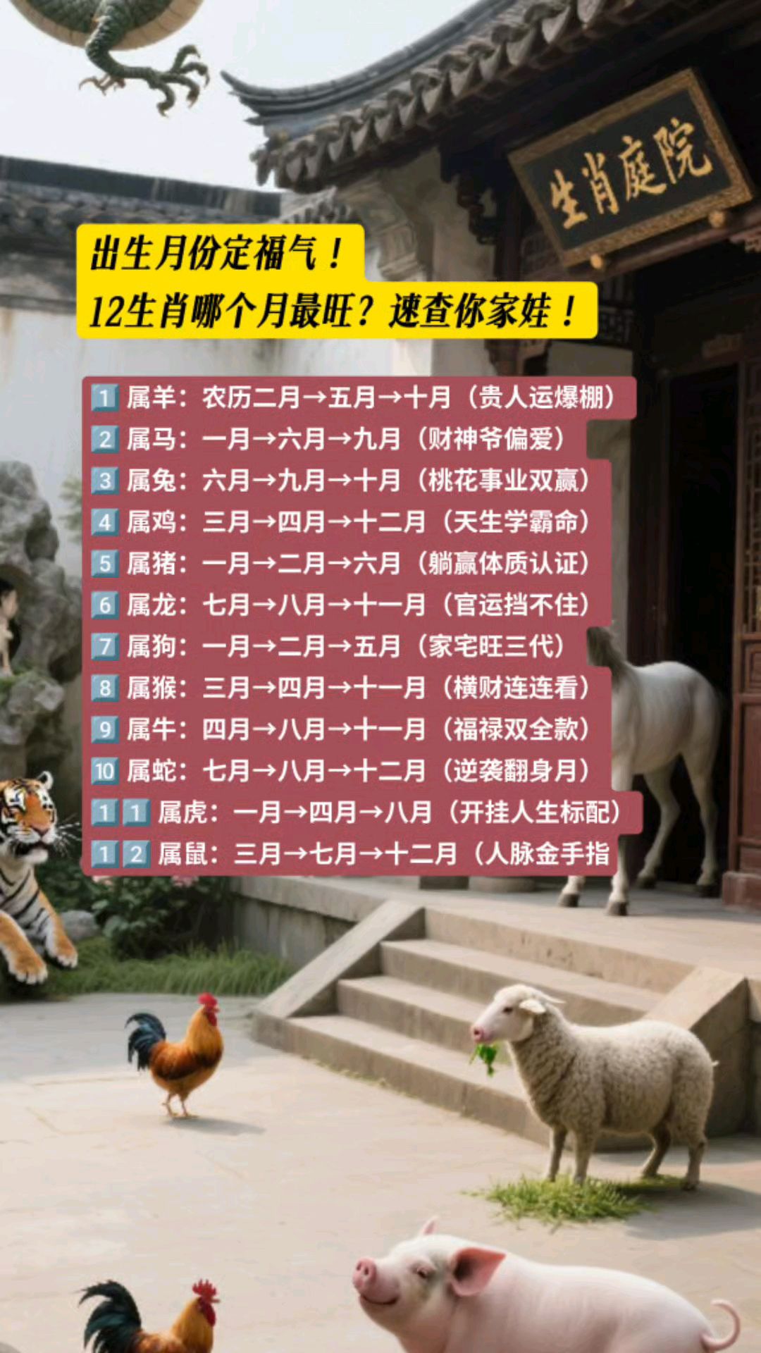 2820年11月生肖运势(2021年11月份12生肖运势)