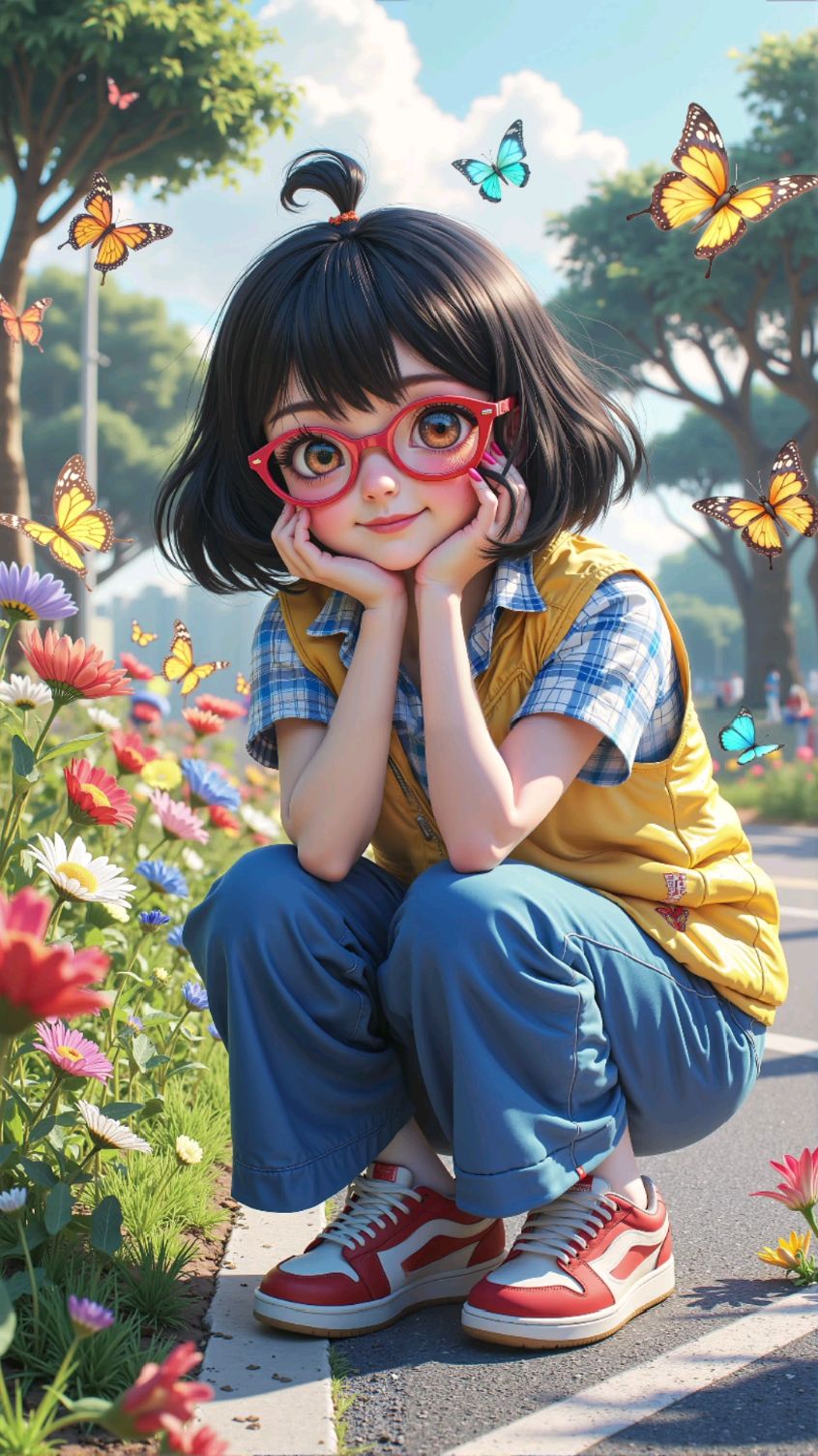 充满童趣的3d动漫女孩壁纸