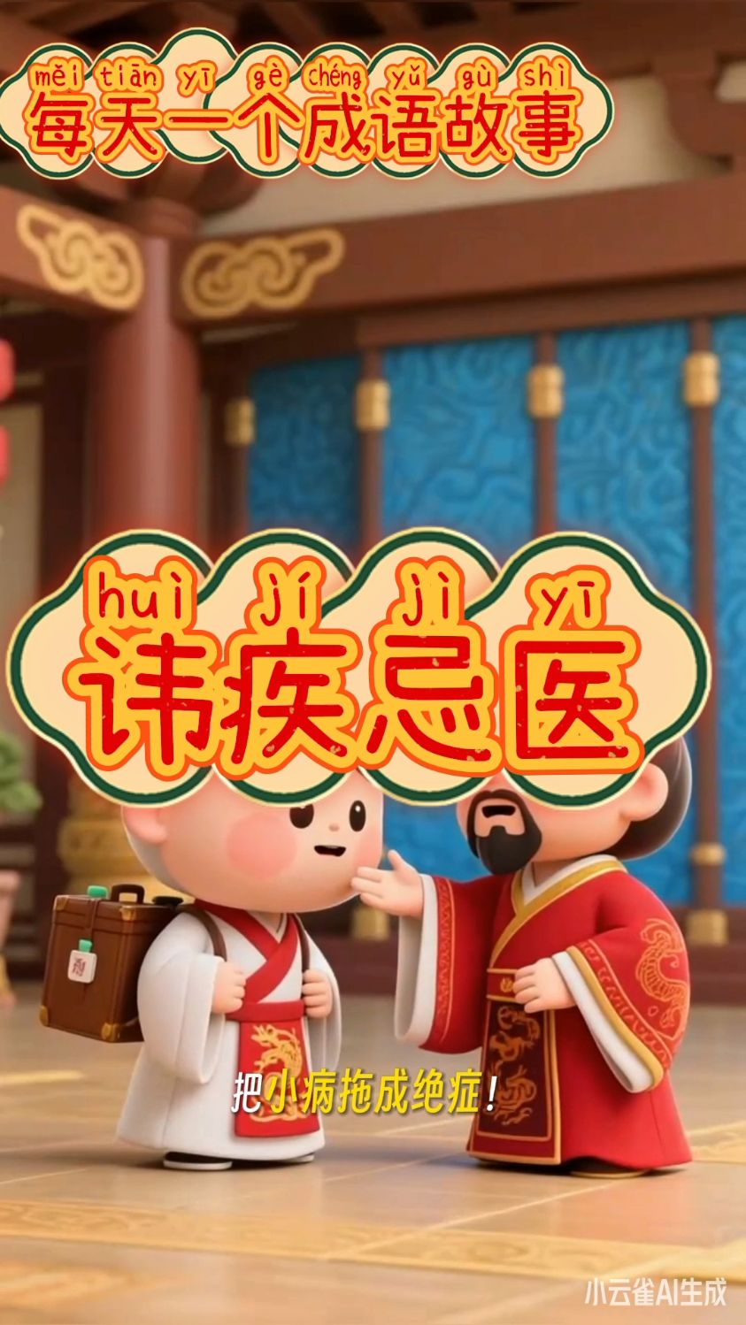 每天一个成语故事:讳疾忌医