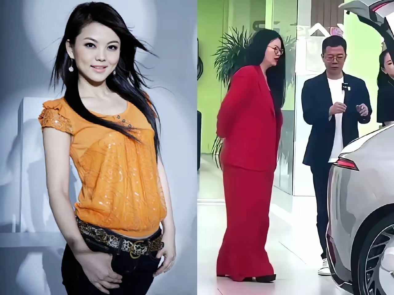 本身就是易胖体质 还是个吃货 目测得有180斤不止吧 听说,李湘也在