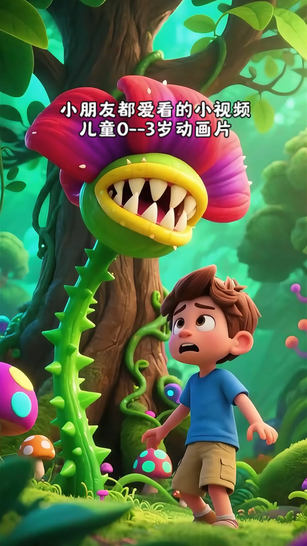 哥哥被食人花抓走了