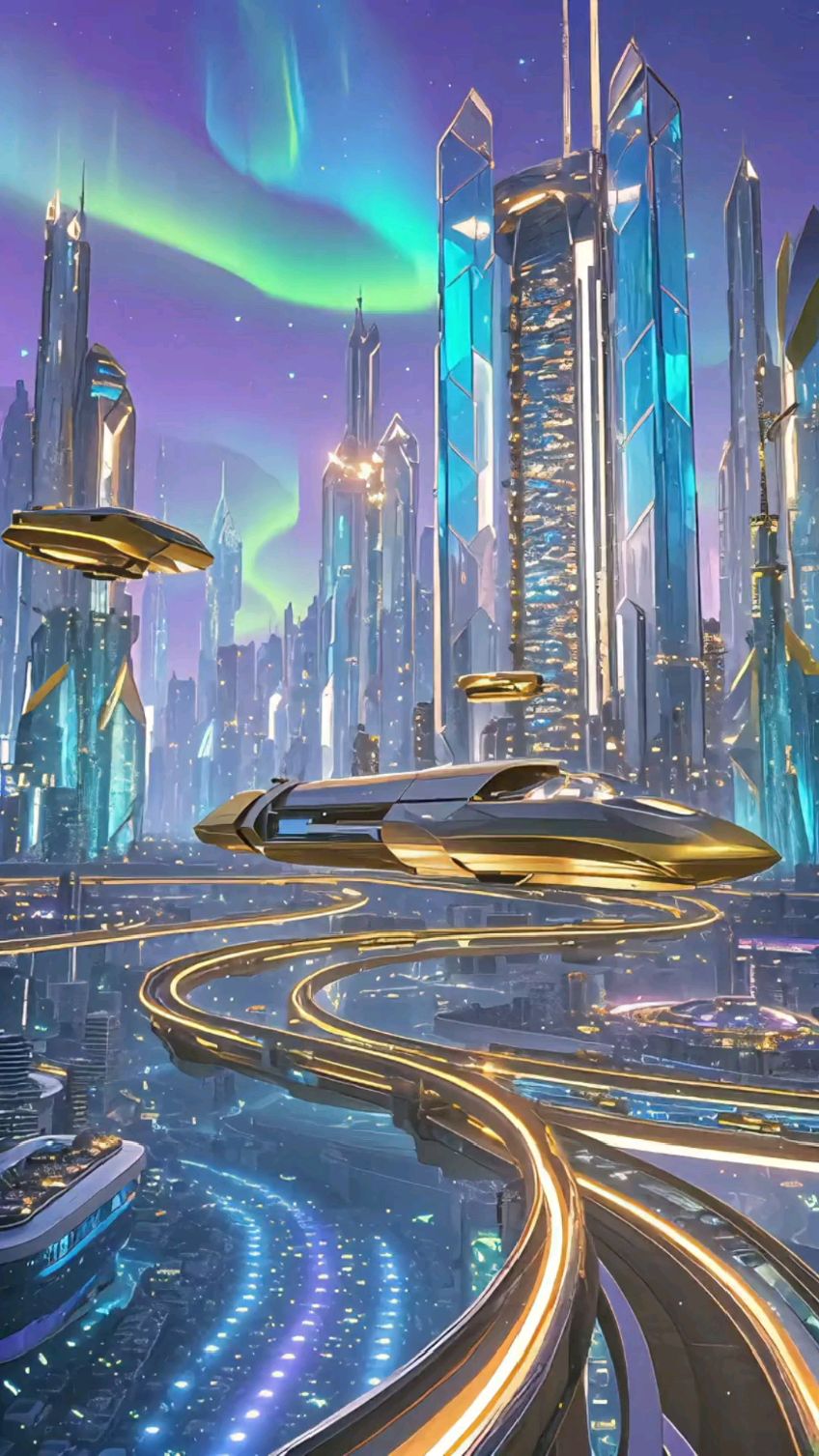 未来世界之科幻般水晶都市