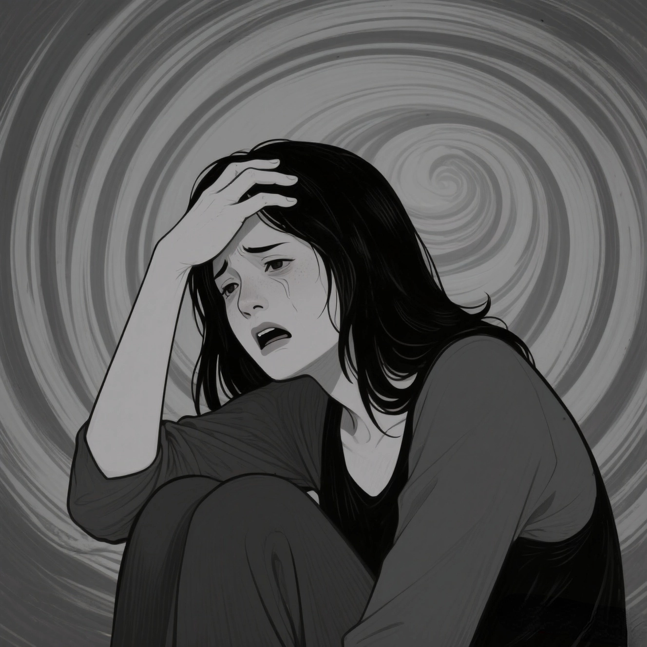 崩溃的图片崩溃卡通图崩溃让人疯的压抑图片快疯了心情崩溃的图片