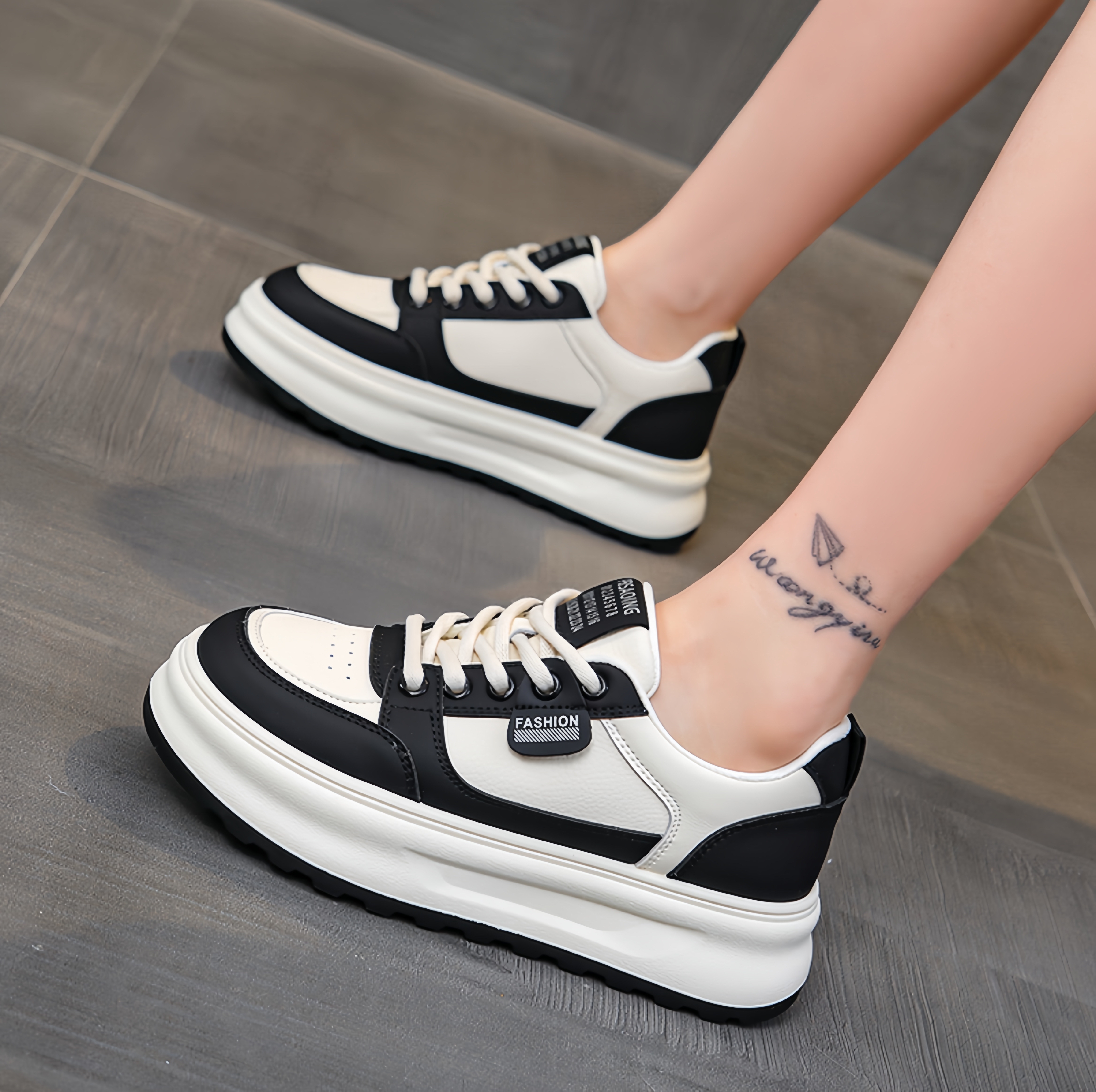 厚底小白鞋女2025春秋女鞋运动鞋不累脚百搭休闲板鞋 #新款鞋# #我要