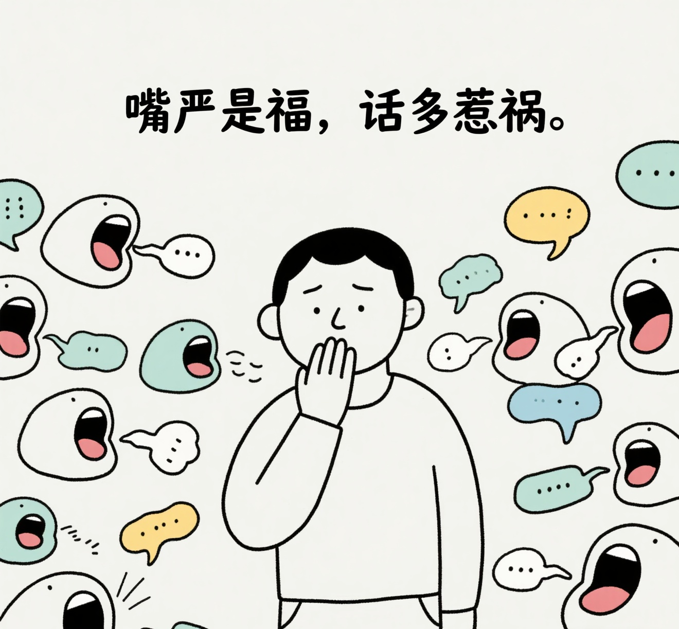 没事的时候尽量少跟别人闲聊,瞎扯淡,也别随便跟人搅和到一起