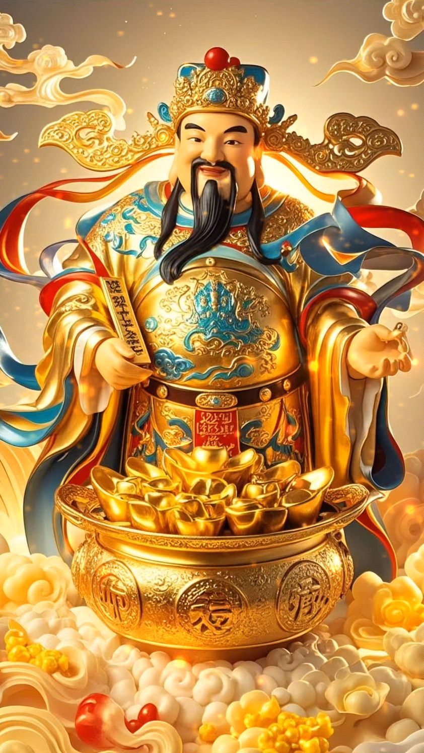 财神爷送财来,发财,发大财!