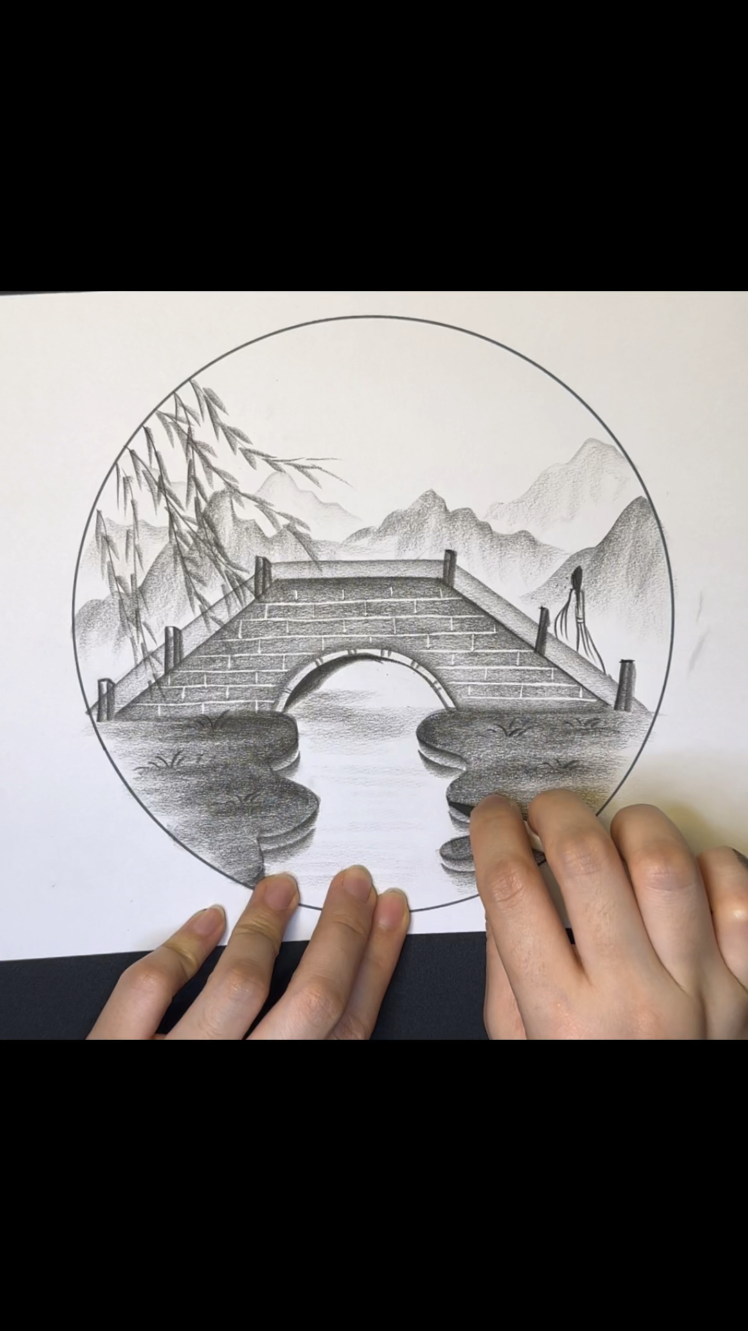 有手就能学系列#炭笔画风景,6