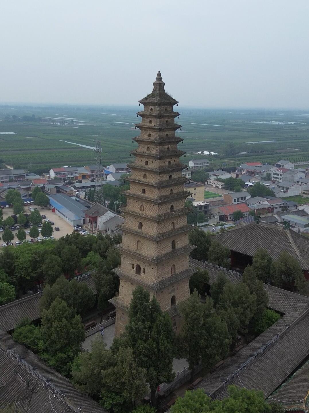 普救寺塔 明代塔 山西 运城 永济简介说塔身一至二层共有历代石碣16块